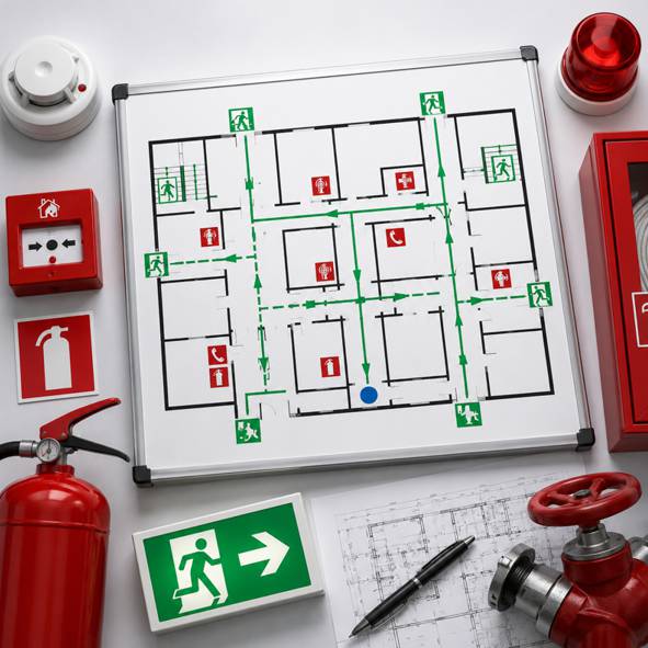 Fire evacuation plan development