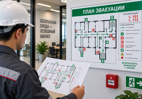 План эвакуаций в Ташкенте